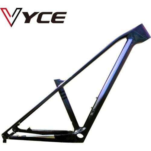 VYCE HQMTB-03 Bright black blue purple chameleon carbon MTB Bicycle Frame 27.5er Carbon mountain frames