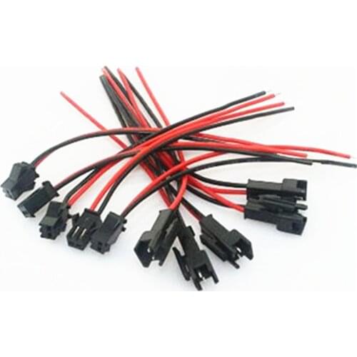 100pair 2 x 10cm LED Connector Cable, Male/Female Wire Terminals, For LED Strip Lamp Driver Connecting