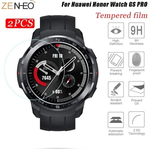 2PCS For Huawei Honor Watch GS PRO Tempered Glass Smart Watch HD Full Coverage TPU Screen Protective Glass film New