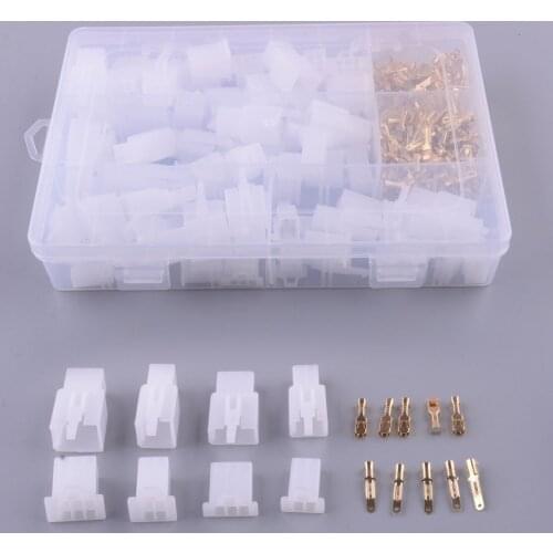 380Pcs Electrical 2.8mm 2/3/4/6 Pin Wire Cable Connectors Terminals Plug Kit For ATVs Scooter Boat Motorcycle Car Moped Caravan
