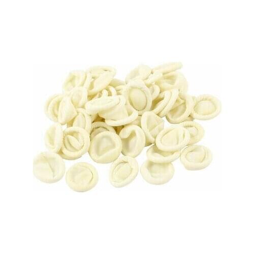 Beige Latex ESD Anti Static ESD Finger Protector Cots 100 Pcs