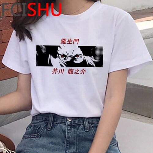 Bungou Stray Dogs top tees t-shirt male casual ulzzang couple kawaii harajuku summer top kawaii