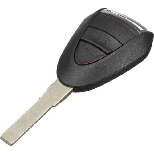 Car Key Shell 2 Buttons Remote Key Fob Case Shell For Porsche Key Cover Replace Car Supplies