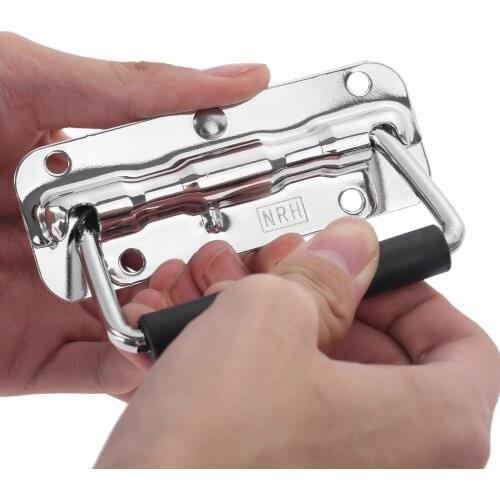 1PC Stainless Steel Wooden Box Toolbox Industrial Equipment Spring Cover Ring Handle Pull Ring Airbag Fitting Hardware