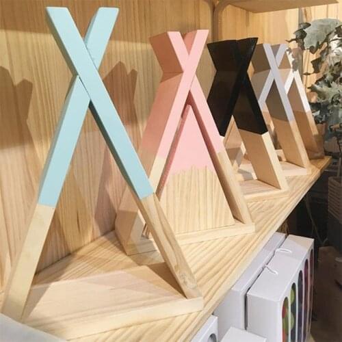 Nordic Style Baby Wooden Triangle Shelf Lovely Wall Hanging Trigon Storage Book Shelf Home Kids Baby Room Decor Dropship