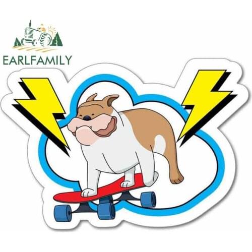 EARLFAMILY 13cm x 9cm For Turbo Doggo Creative Car Stickers Vinyl Material Decal Anime Waterproof Car Accessories Decoration