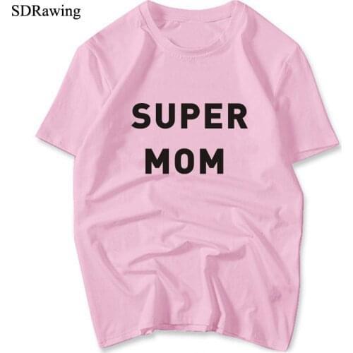 Super Mom by The Bee Letters Print Women tshirt Cotton Casual Funny t shirt For Lady Girl Top Tee Hipster Tumblr Drop Ship