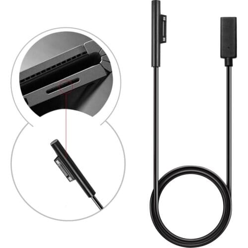 Besegad 1.5m 15V USB Type-C Power Supply Charging Adapter Cable Cord Home Wall Charger for Microsoft Surface Pro 6 5 4 3 Tablet