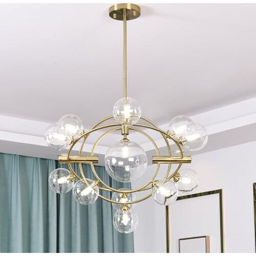 Luminaria pendente luminaire suspendu glass LED pendant lights bedroom Home Decoration E27 Light Fixture hanging lamp