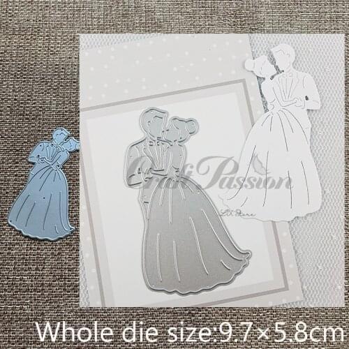 XLDesign Craft Metal Cutting Dies stencil mold wedding couple decoration scrapbook Album Paper Card Craft Embossing die cuts