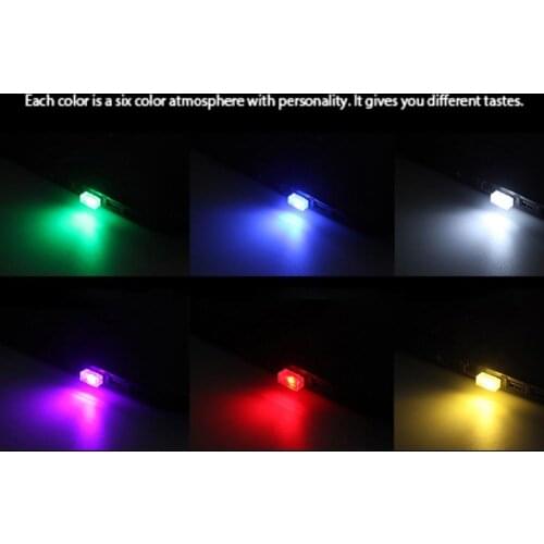 Mini USB LED Car Home Cinema Auto Interior Light Neon Atmospheres Ambient Lamp