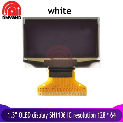 1.3 0.42 Inch DC 3.3V-5V OLED LCD Display Module SH1106 IC Resolution as 12864LCD 128x64 72x40 White Blue IIC 3-wire SPI SH1106