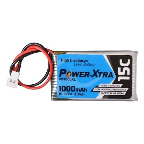 Power-Xtra PX1000XSL -1 S1P- 3.7V 1000 mAh Li-Polymer Battery-15C 393535670