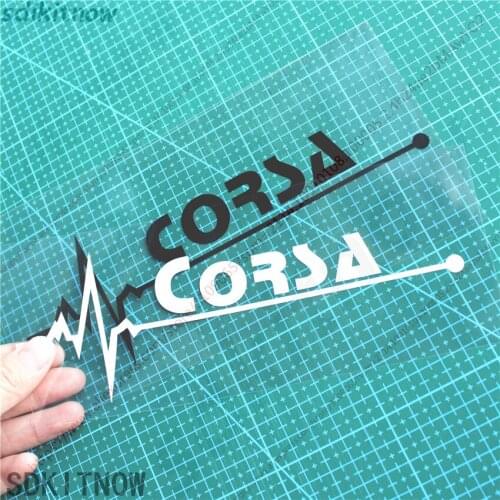 7x20cm 1pc Heart Car Sports Decal Sticker Styling Windows Door Decoration For OPEL Corsa a b c d e OPC accessories