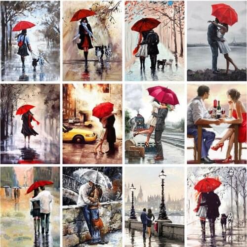 Nordic Style Couple Wall Art Canvas Painting Posters Prints Landscape Wall Decor for Living Room Aesthetic Home Decoration