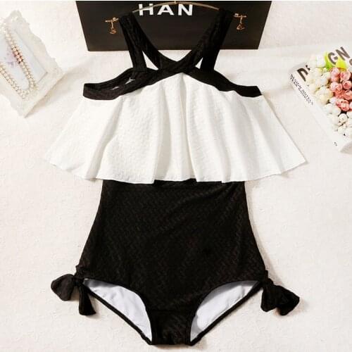 2021 Women New One Piece Swimwear Off Shoulder Bathing Suit Swimming Beach Wear Monokini Female Sexy Padded Bandage Swimsuit