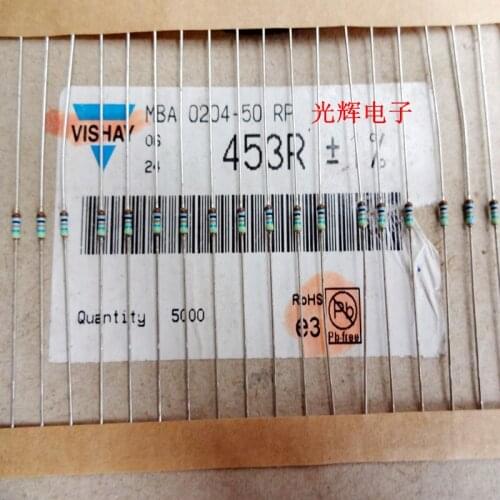 Original new 100% 1/8W high precision color ring resistance 0.125W 453R 1% (Inductor)