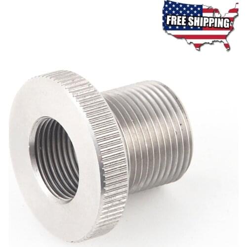 1/2x28 male to 5/8x24 female Stainless Steel fitting Threaded reducer Adapter reducation - design in usa free shipping