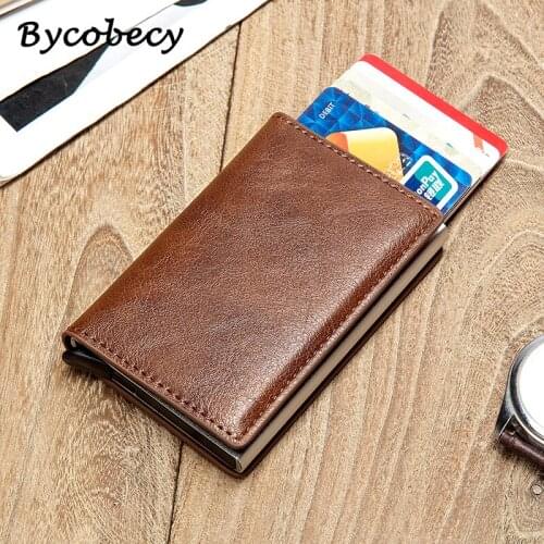 Antitheft Metal Credit ID Card Holder Wallet Men Rfid Blocking Aluminium Business Creditcard Holder Case Mini Wallet For Cards