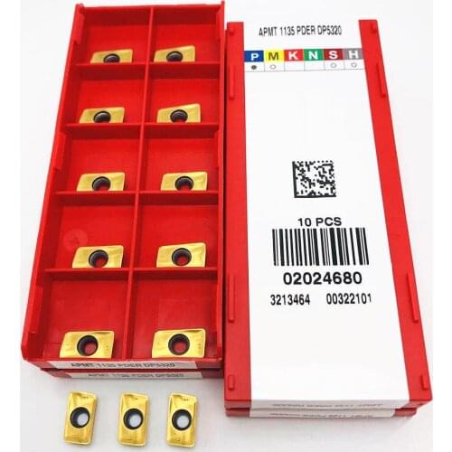 RPMW1003MO APMT1135 PDER DP5320 High Quality Metal Carbide CNC Lathe APMT 1135 Parts Milling Insert RPMW Lathe Parts Tool APMT