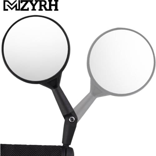 Ultralight Bendable Bicycle Handle Rearview Mirror Adjustable Cycling Convex Rear View Mirror Accessories Handlebar Left Right