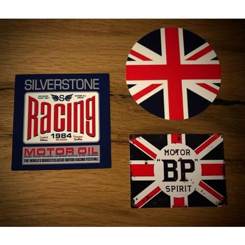 UK Racing Aufkleber Cafe Racer England Mini MPI SPI 1300 Oldtimer Rally Set
