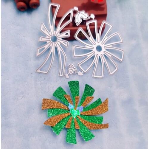 Windmill leaf flower metal cutting die DIY scrapbook / photo album decorative paper card mold