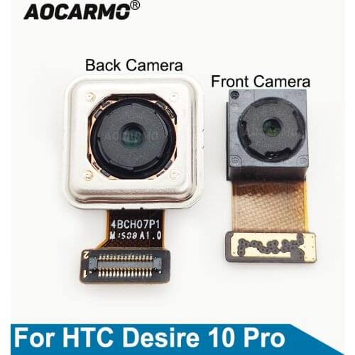 Aocarmo Rear Camera For HTC Desire 10 Pro Front Face Small Camera And Back Module Big Camera Flex Cable Replacement Part