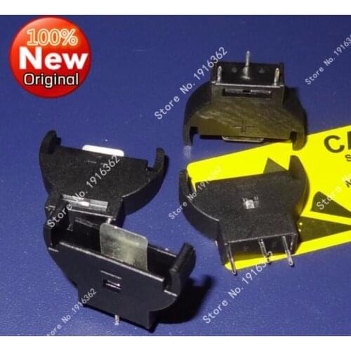 10pcs/lot 2032 button battery CR2032 battery box vertical in-line battery holder