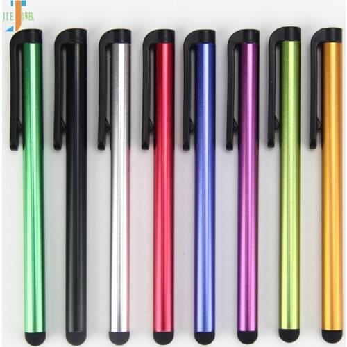 3000pcs/lot Colourful High-texture Aluminum Alloy Capacitive Stylus Touch Pen for IPhone Tablet PC Mobile Phone Wholesale