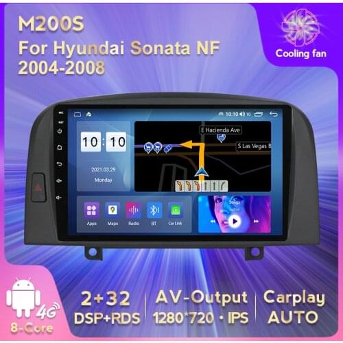 6G+128G Android 11 RDS DSP IPS Car Media Car Multimedia Player Car Audio For Hyundai Sonata NF 2004-08 Multimedia Video Player