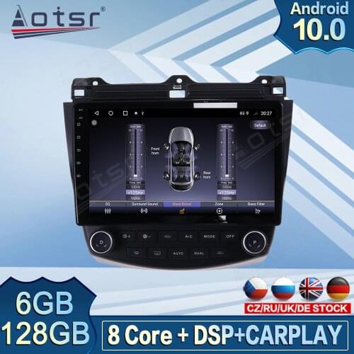 6GB 128GB Car Multimedia Screnn For Honda Accord 2003 - 2007 Android Radio DVD Player Car GPS Navigation Auto Head Unit Stereo