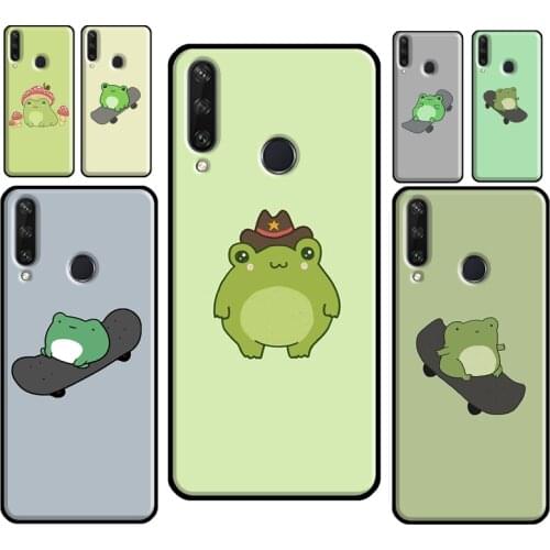 Frog Skateboard Cute Kawaii For Huawei Y5P Y6P Y7A 2020 Y9S Y3 Y5 Y6 Y7 Y9 2019 2018 2017 Nova 3 2 i 5T Phone Cover