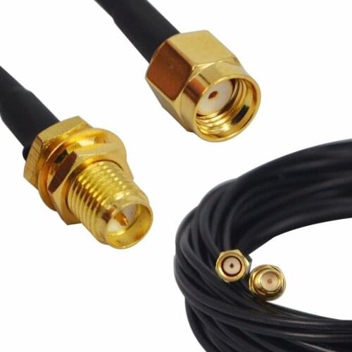 3M 6M 9M Antenna RP-SMA Male to Female Interface Copper WiFi Extension Cable for Wi-Fi Router Wlan Coaxial Wire