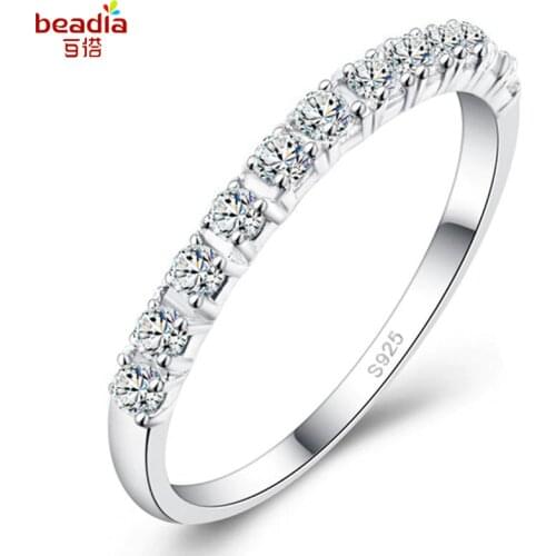 Super Sample Ring Single Row Rhinestone Women Engagement Ring Size 4/5/6/7/8/9/10/11/12/13 1piece/lot White Purple Pink