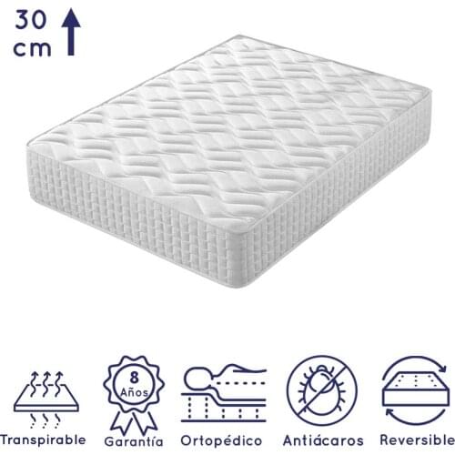 Dagostino-mattress viscographene. Reversible (winter/summer face), breathable and hygienic, high firmness, thickness 30cm