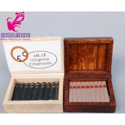 Mini Boxed cigars doll house diy use accessories for 1/8 1/12 bjd doll Micro scene ornaments