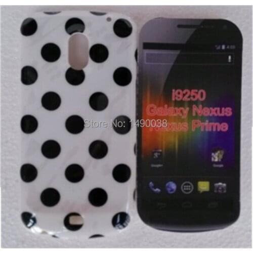 Hot Lovely Point Polka Colorful Dots Soft TPU Cover Mobile Phone Case For Samsung Galaxy Nexus i9250 Free