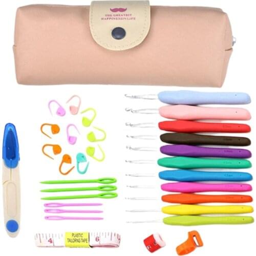 Portable With Bag Crochet Hooks Set for DIY Handmakde Best Gift Crafts Women