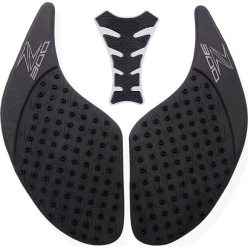 For Kawasaki Ninja Z300 2013 2014 2015 Anti Slip Tank Pads Side Gas Knee Grip Traction Pads Protector Sticker + Fish Bone Decal