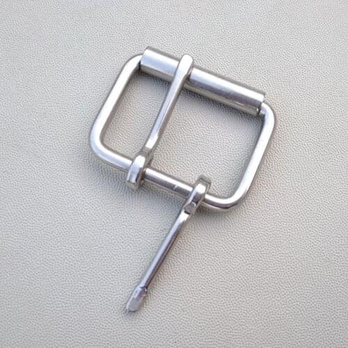 Custom Stainless Steel Belt Buckle For Waistband Bag Leather Buckle With Roller Double Pin Metal