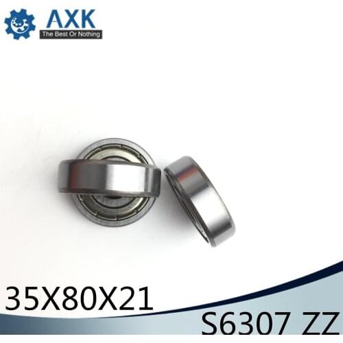 S6307ZZ Bearing 35*80*21 mm ( 1PC ) ABEC-1 S6307 Z ZZ S 6307 440C Stainless Steel S6307Z Ball Bearings