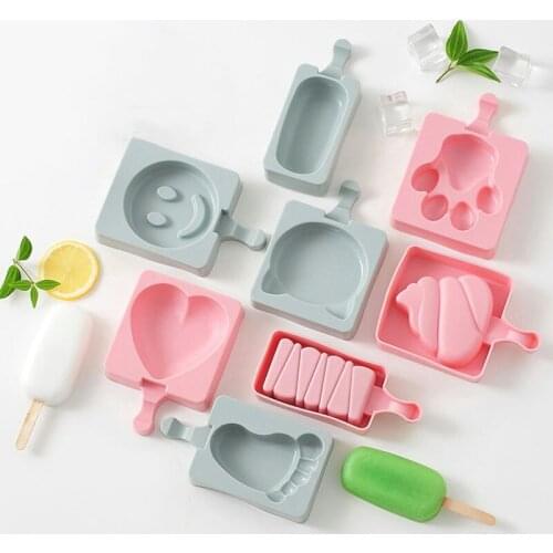 Silicone Popsicle Mold with 20pcs Sticks DIY Candy Bar Ice Cream Mold Kitchen Accessories