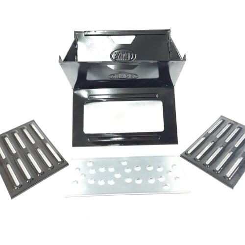 Foldable Barbecue Enamel Bag Barbecue Brazier Practical in Your Car Luggage In Your Garden Easy to Open and Close Handheld Every