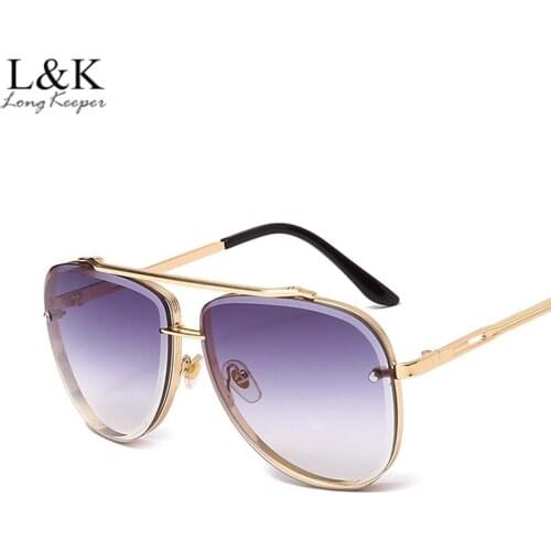 2021 New Fashion Pilot Sunglasses Men Brand Designer Driving Sun Glasses Male Gradient Shades Eyewear Oculos De Sol UV400