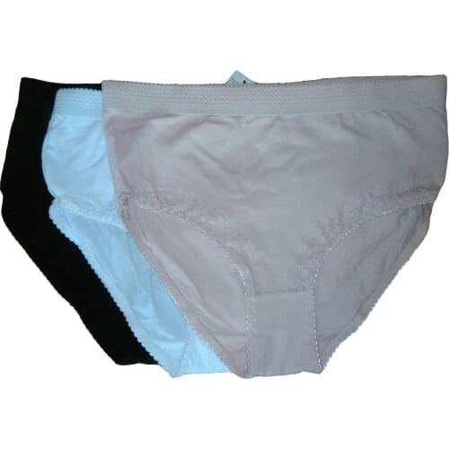 XL,2XL,3XL New womens cotton panties sexy lace underwear ladys plus size briefs for fat female 5pcs/lot