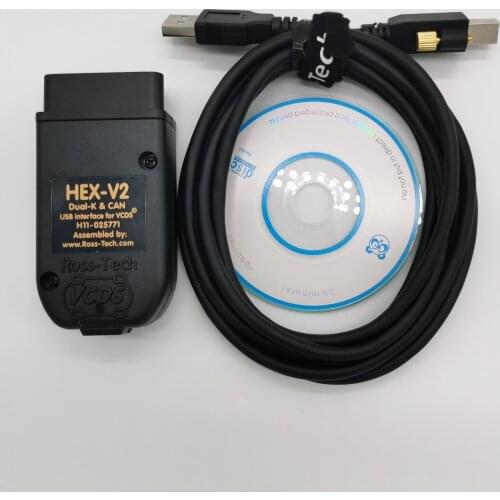 VCDS VAG COM 2021 HEX V2 USB Interface Vag Com 21.3 Testers FOR VW AUDI Skoda Seat VAG 20.12 English German Polish French