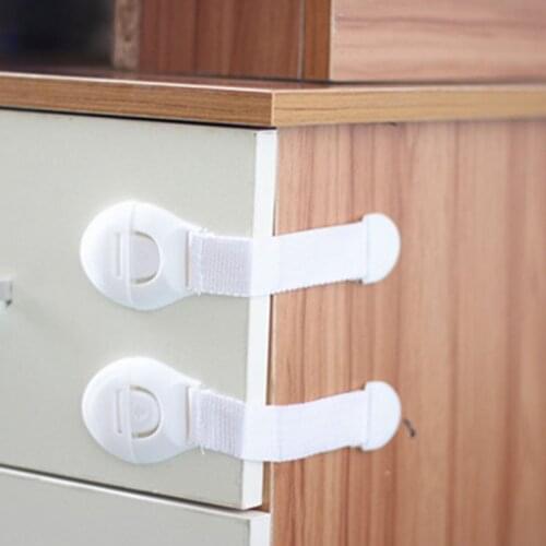 10pcs Childrens Cabinet Lock Baby Safety Protection Child Safety Latches Drawers Cupboards Childproof Product plastic latch