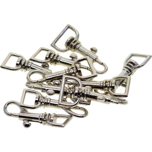 10Pcs Metal Clasps Swivel Clips Snap Hooks with 13.5mm Internal Width