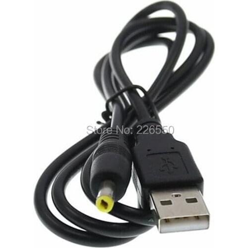 1000pcs lots Factory wholesaler for psp USB Charging Cable USB To DC 4.0x1.7mm Plug 5V Power Charge Cable Cord 80cm